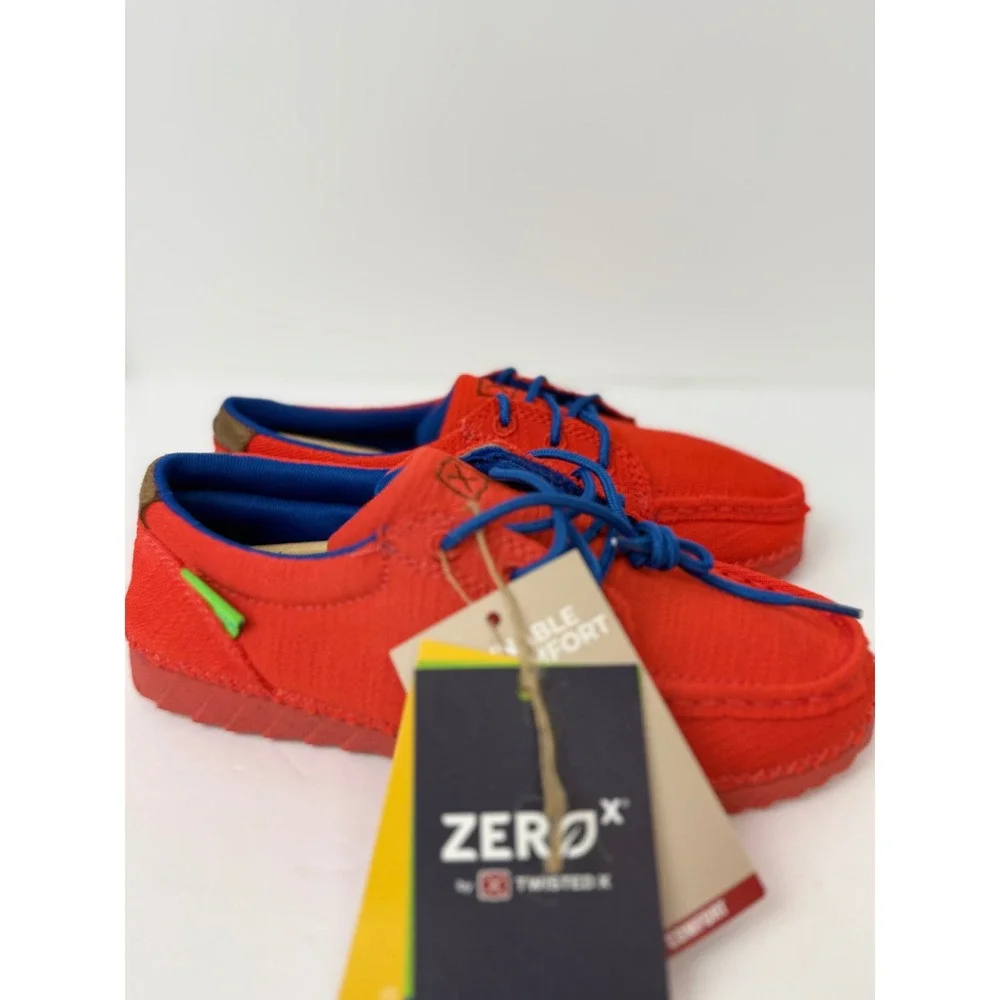 Twisted X Kids Zero-x Fabric Lace Casual Shoes Red Sz 3M